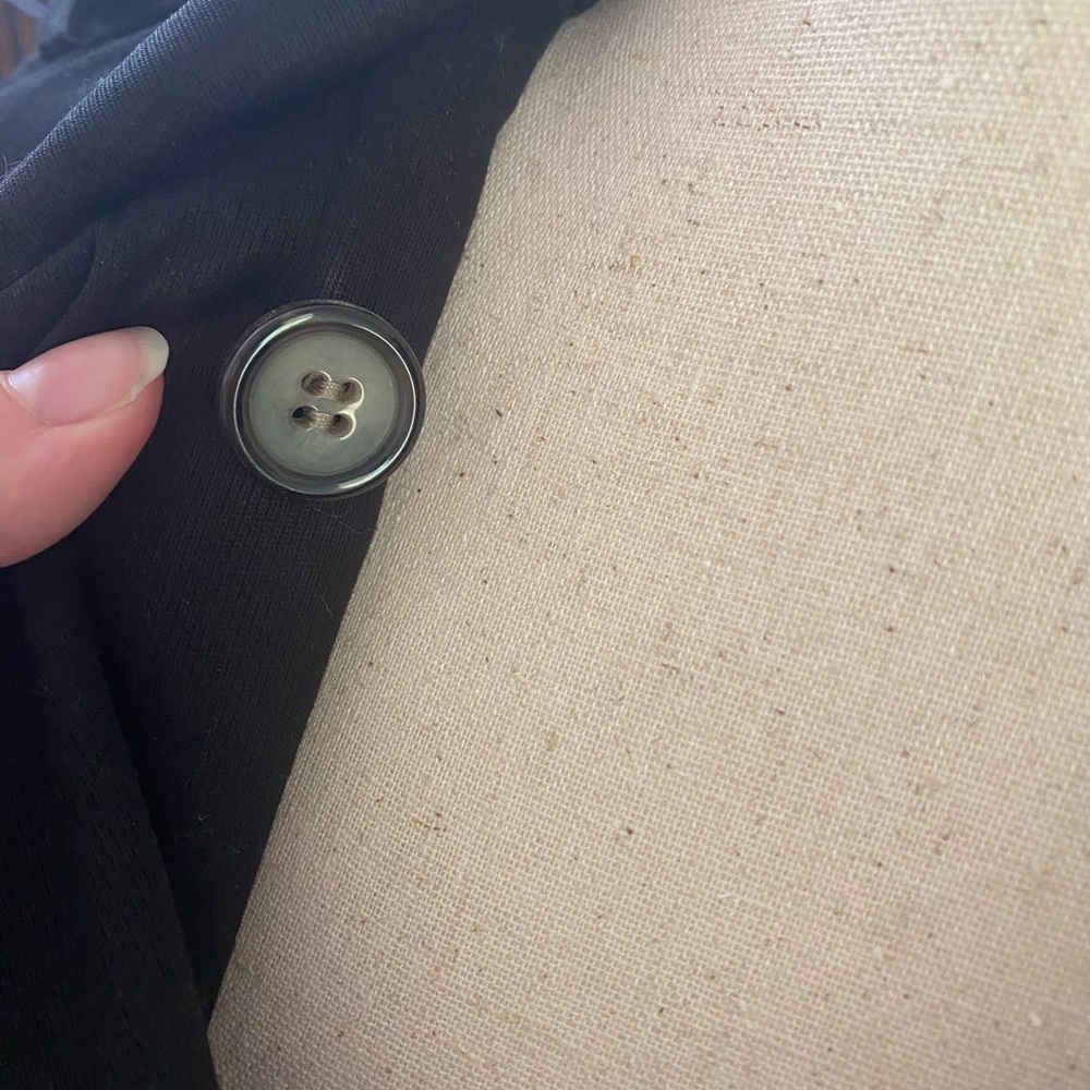 Sinclaire 10 Elegant Black Bow Trench Coat - Picture 7 of 10